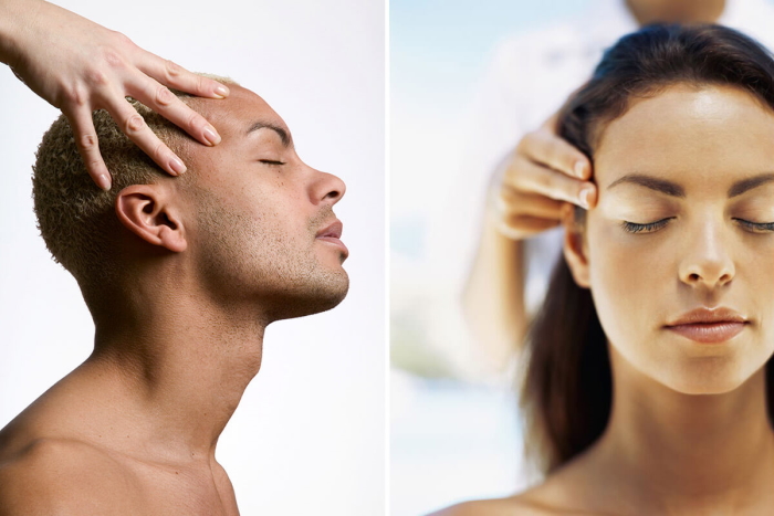 Indian head massage image
